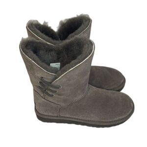 UGG AUSTRALIA Constantine Winter Fur Wool Winter Suede Boots Women Comfy Slip On